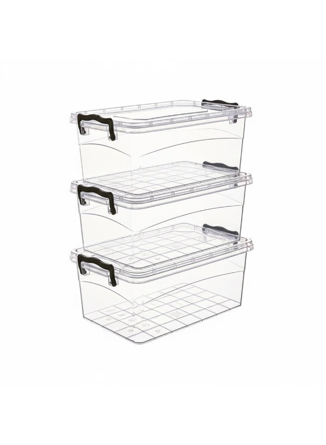 فافيلا طقم علب بلاستيك متعدد الاستخدامات-3قطعة كود-678 جودة عالية - سعة2 لتر - Image 2